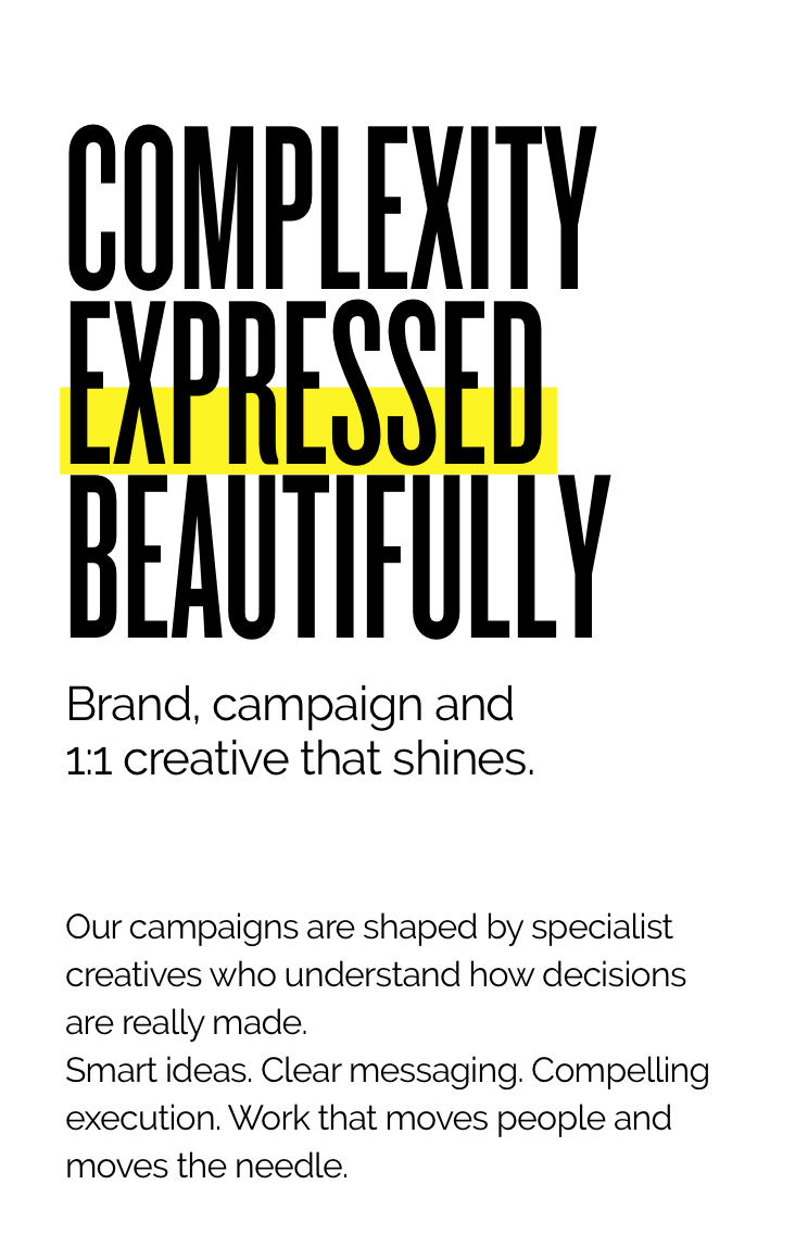 Complexity expressed beautifully